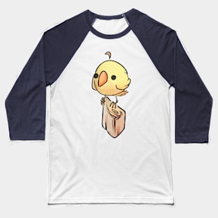 Adorable Yellow Bird Baseball T-Shirt